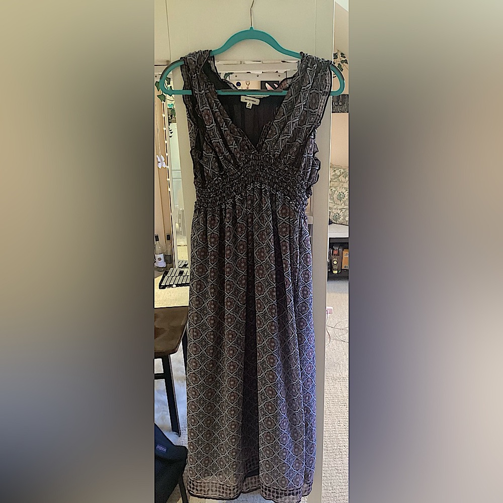 Max Studio sleeveless Maxi dress Ladies S. Blue/Pink pattern